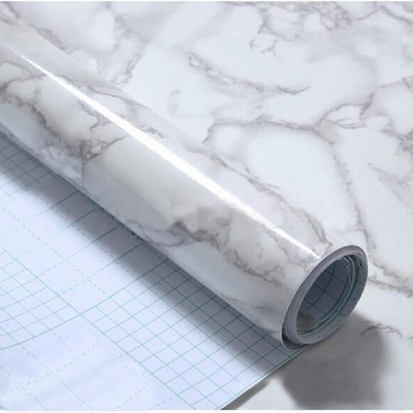 Marble Contact Paper 24'' X 79'' Granite Self-Adhesive Roll Thick Waterproof PVC - Picture 2 of 4